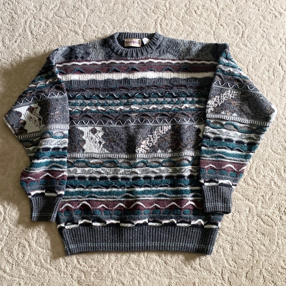 Vintage HASTINGS sweater size M, made in Italy warm, great gift, ski outfit